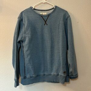 The Territory Ahead faux denim sweatshirt size medium